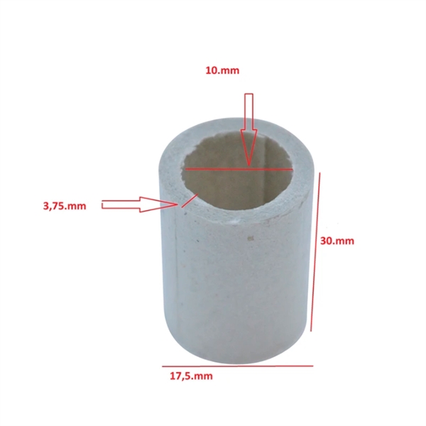 Bougie de préchauffage (céramique) avec bride pour poêle à pellets: Ø11, 55  x 89 mm med 3/8 Gevind 300w