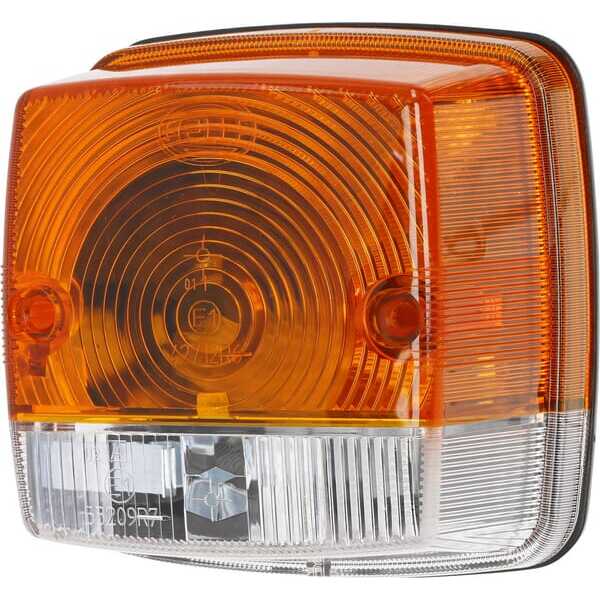 John Deere Blink- und Begrenzungsleuchte rechteckig - 2BE003014251 - Blinkbegrenzungsleuchte 84 x 84 mm 12 V / 24 V 21 W 5 W Hel