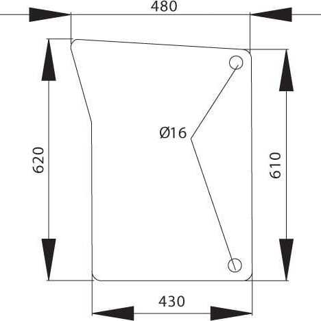 John Deere Windschutzscheiben - L151752N - Frontscheibe unten