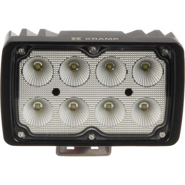 John Deere Arbeitsscheinwerfer LED, rechteckig - LA10414 - LED Arbeitsscheinwerfer 40W 4000lm - weites Flutlicht Deutsch Anschlu