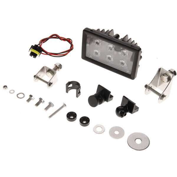 John Deere Arbeitsscheinwerfer LED, rechteckig - LA10512 - Arbeitsscheinwerfer, 6 LEDs, 30 W, 2400 lm, rechteckig, 10/30 V, 143x