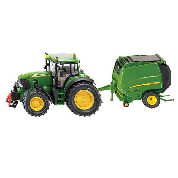 John Deere S01665 6920 mit Rundballenpresse - S01665 - John Deere m. Rundballenpresse