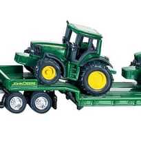 John Deere S01837 Tieflader mit 2 Traktoren - S01837 - Tieflader mit 2 John Deere Traktoren