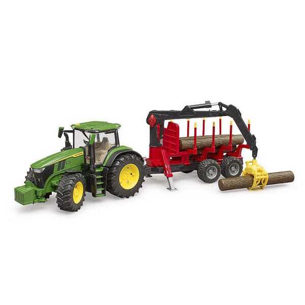 John Deere U03154 7R 350 mit Anhänger für Baumstämme - U03154 - John Deere 7R 350 mit Anhänger für Baumstämme